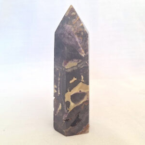 Flourite opal, Purple with smal caverns. 82gm, 8cm