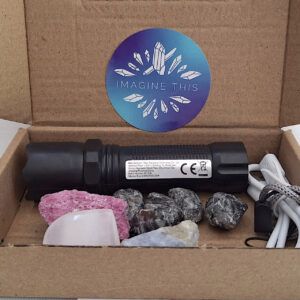 UV Stone Box Set with UV mini torch (USB Charging)