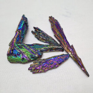 Kyanite, Rainbow Aura Feather stone Approx 10gm each