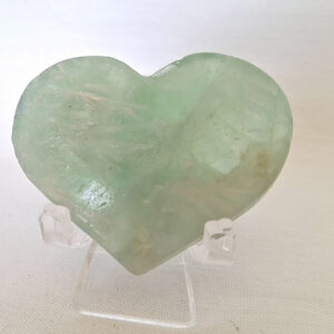 Flourite, green Feathered Heart. 32gm