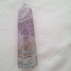 Amethyst agate Tower 47 gm 7 cm
