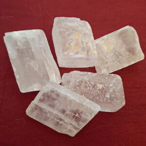 Calcite Rhombohedron (Iceland Spar), 20 - 30gms each