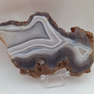Agate - Botswana Agate, Slab 128gm, 10x5,5cm Unpolished