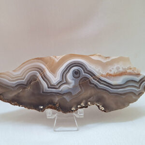 Agate - Botswana Agate, Slab 140gm, 13x3,5 cm Unpolished
