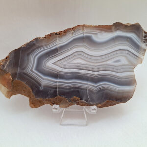 Agate - Botswana Agate, Slab 130gm, 10x5 cm Unpolished