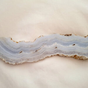Agate - Blue Lace Agate  Slab 125 gm,  +- 17x3cm