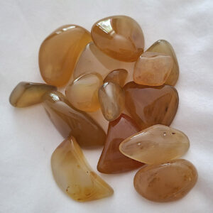 Agate,Yellow Agate, Tumbled. +- 50gm Bag