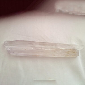 Kunzite - Gem Quality, raw, 19gm, pink and white, UV