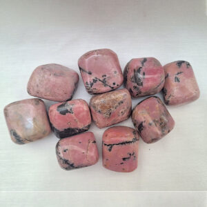Rhodonite Pebble Cubed, Between 21 - 30 gm