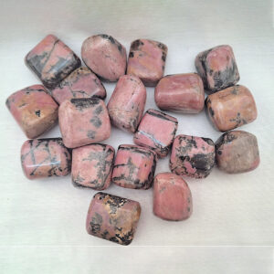 Rhodonite Pebble Cubed, Between 10 - 20 gm