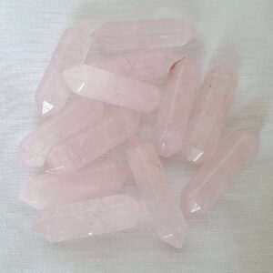 Rose Quartz , Double Termination point, 3 cm