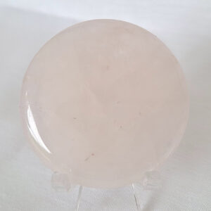 Rose Quartz Round Disk  5 cm