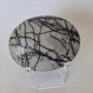 Network Black Jasper Palm Stone 42 gm