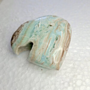 Hemimorphite- Blue Aragonite Heart 74gm