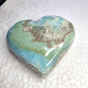 Hemimorphite Blue aragonite Heart 95gm