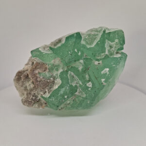 Flourite Green Raw with sugar crystals 226 gm