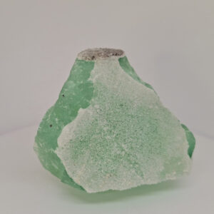 Flourite Green Raw Stone with sugar crystals 185 gm