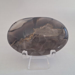 Volcanic Agate UV Palm Stone 46 gm