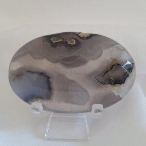 Volcanic Agate UV Palm Stone 44gm