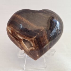Chocolate Calcite Heart 51 gm