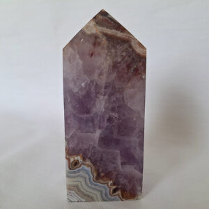 Amethyst With Agate Tower 110gm