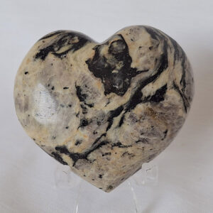 Jasper - Zebra Jasper Heart  70gm