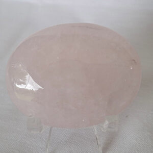 Rose Quartz Palm Stone 39 gm